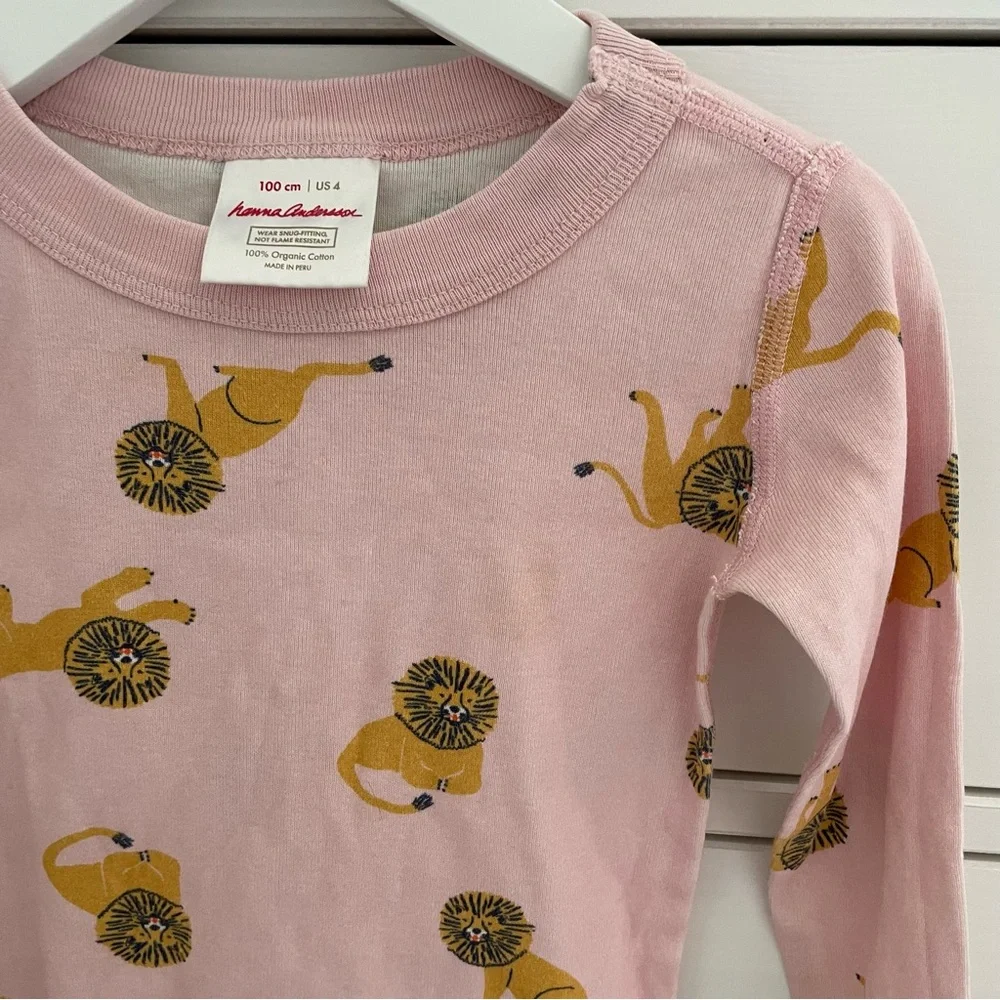 Hanna Anderson Lion Print Sleep Shirt Size 4